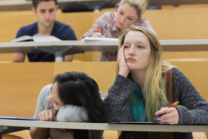 Student in School sitting at Desk
